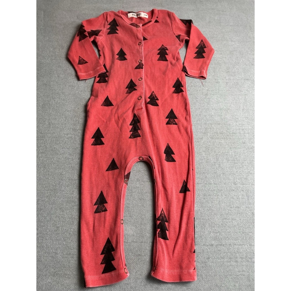 Bobo Choses Kids Unisex Romper Red Arrow Theme Size 6-12 Months